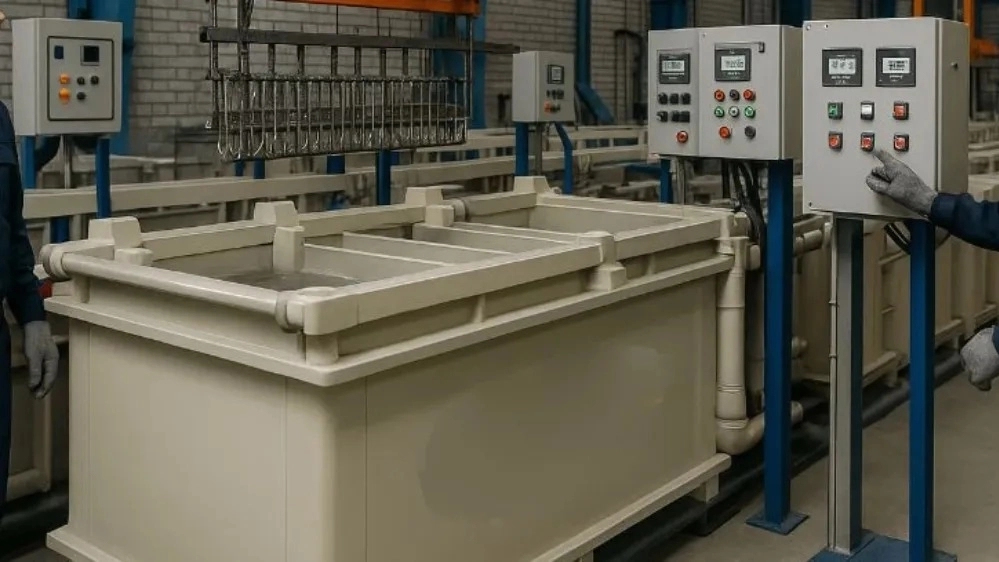 Setting up semi-automatic electroplating lines in Tehran