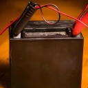 Uncle Jamal's store, selling motor and car batteries in Shushtar, Khuzestan