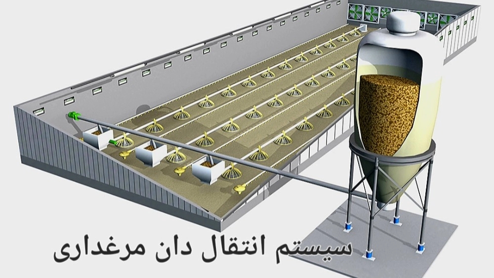 Export sale and transfer of fully automatic dry chicken feed line in Tabriz