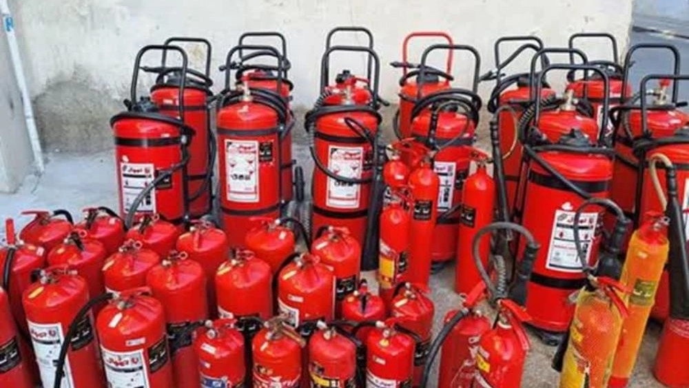 Ayman Gostar Noor Company, selling charging and installing fire extinguishers in Rasht