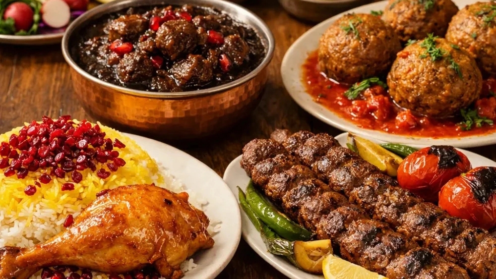 مطبخ نارون، مجموعة متنوعة من الأطباق الفارسية والتقليدية في أراك
