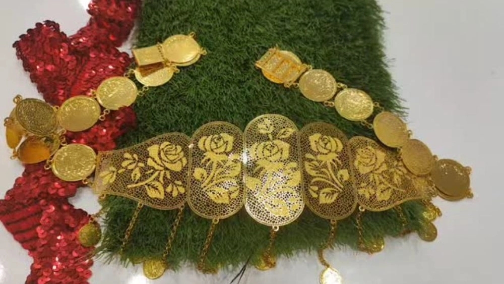 Negin store, selling all kinds of Kurdish rhinestones in Baneh Kurdistan