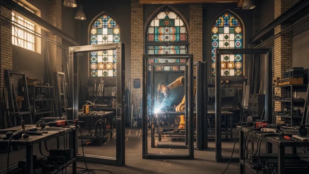 Mohammad production, door and window production and welding services in Isfahan