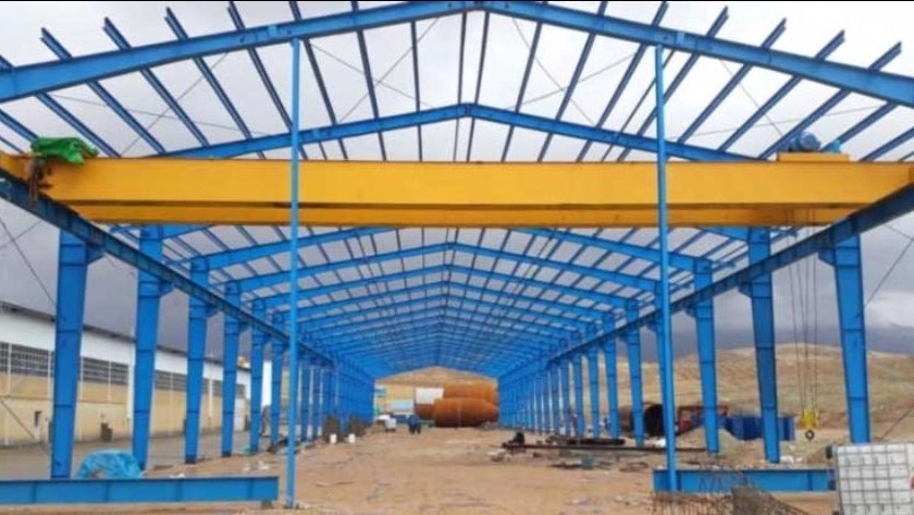 Isfahan shed construction by installing all kinds of industrial structures and overhead cranes