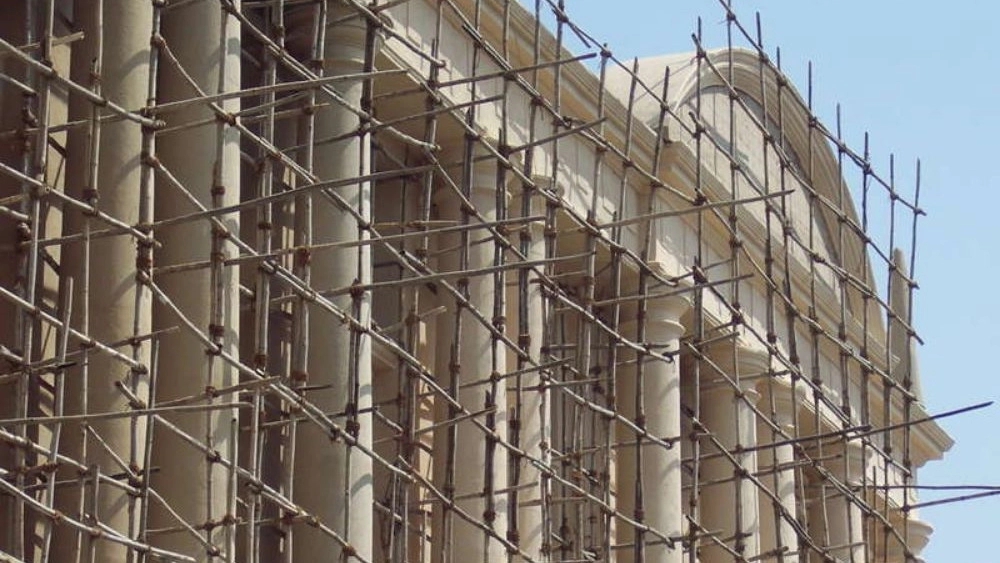 Sharky metal scaffolding, installation and rental of metal scaffolding in Lahijan, Gilan