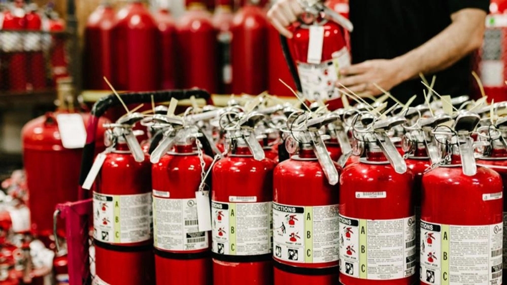 Ayman Tehiz store, sale of safety and traffic firefighting equipment in Ahvaz