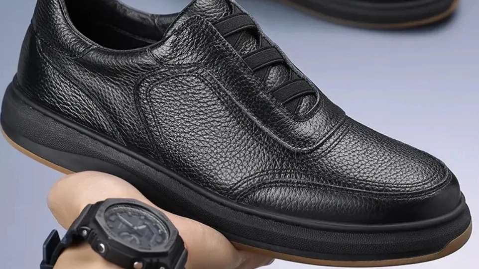 Manufactured by Charmin Teb, sale of men's natural leather shoes in Tabriz