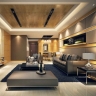 Color hut decoration, parquet wallpaper and marble sheets in Rasht