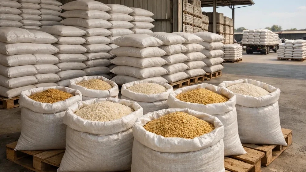 Green plastic bag production, production and sale of industrial sacks and rice in Qarchak