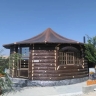 Bagheri Gazebo, construction of stone and wood design cement gazebos in Fars