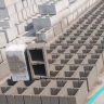 Peasant production, production of wall blocks and block beams in Bandar Abbas