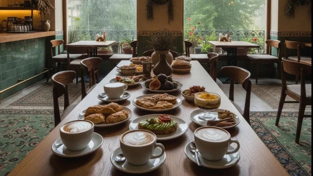 Savoy Cafe, serving all kinds of drinks and food in Rasht