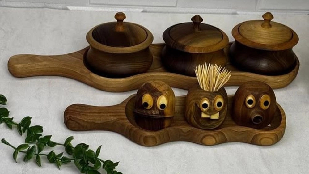 Malikian wood gallery, sale of wooden dishes in Babolsar