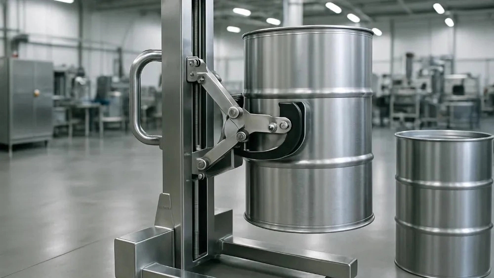Production of steel lifting barrel machine in Mashhad with industrial quality