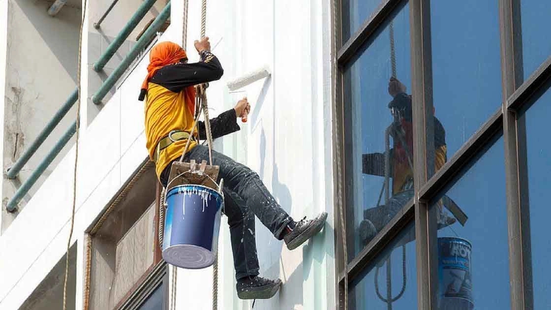 Ahadpur building painting, building painting services in Tehran
