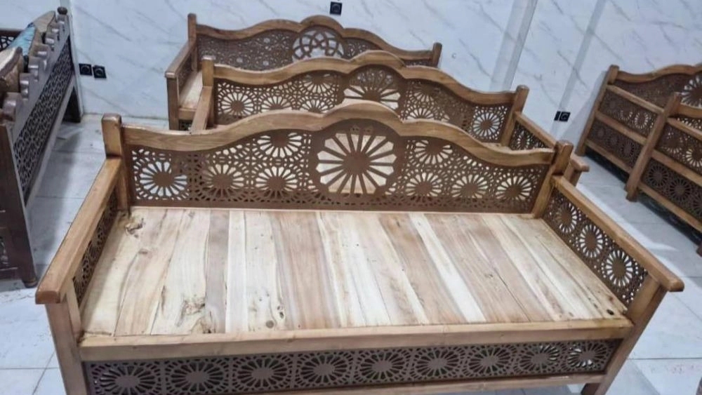Sugar wood workshop, production and sale of traditional and garden beds in Tehran