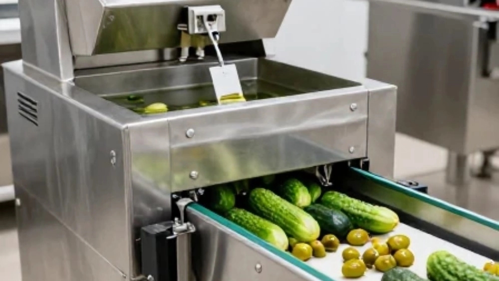 The machine for producing pickled cucumbers and pickles with recyclable packaging in Tehran, Adan Sanat