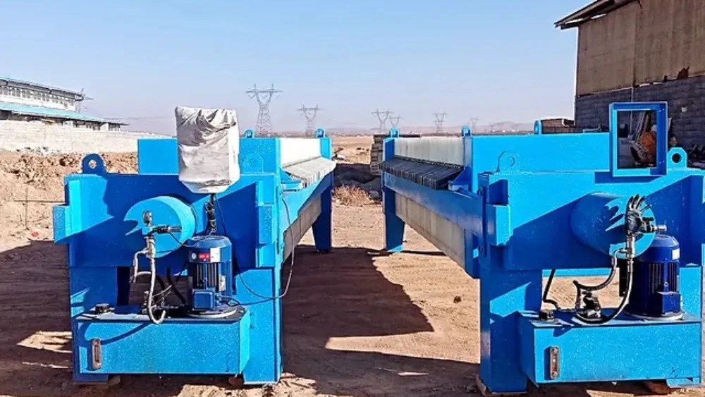 Gharb filter press, production of filter press and filter fabric in Tehran