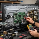 Banavand technical services, specialized repairs of LED TVs in Bandar Abbas