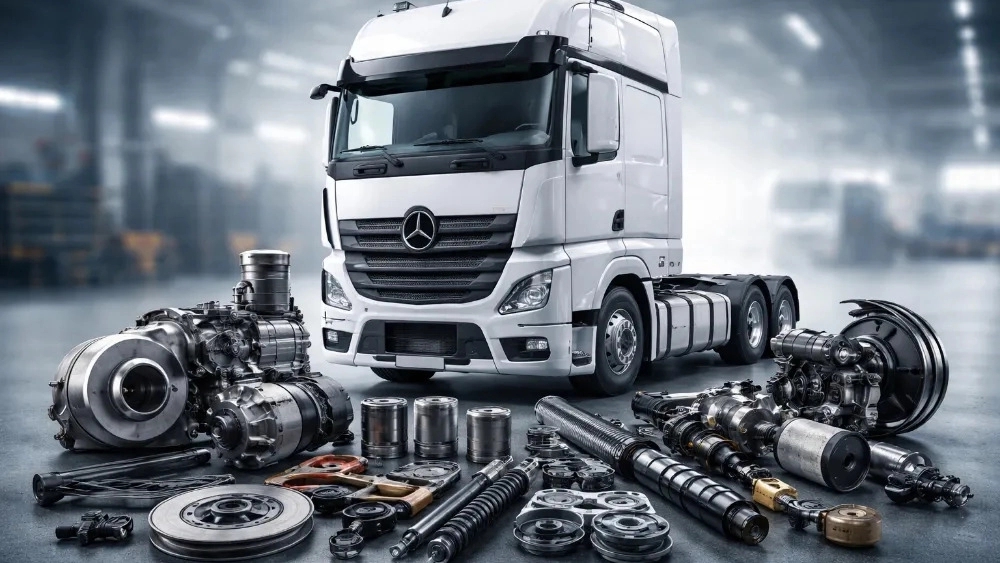 Mr. Motor, selling engine and cabin parts of Chinese truck stock in Tehran