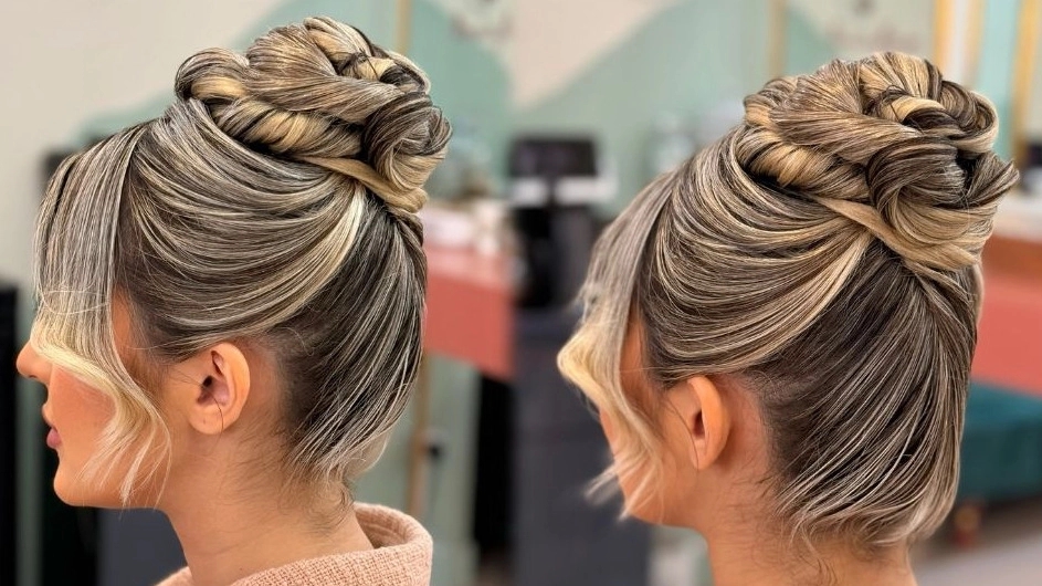 Pune Hair Stylist, providing professional brushing and chignon services in Tehran