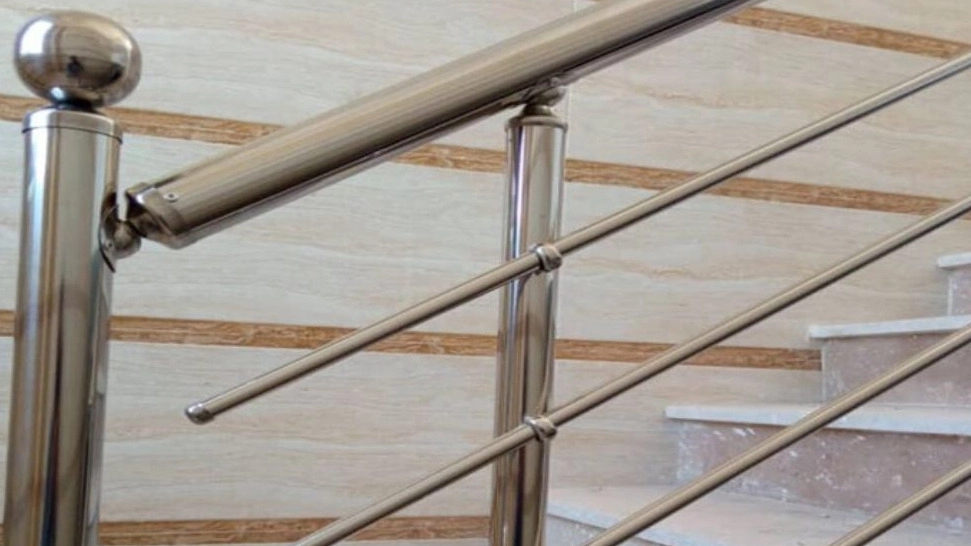 Roseland production, installation of stair railings and wall protection in Isfahan