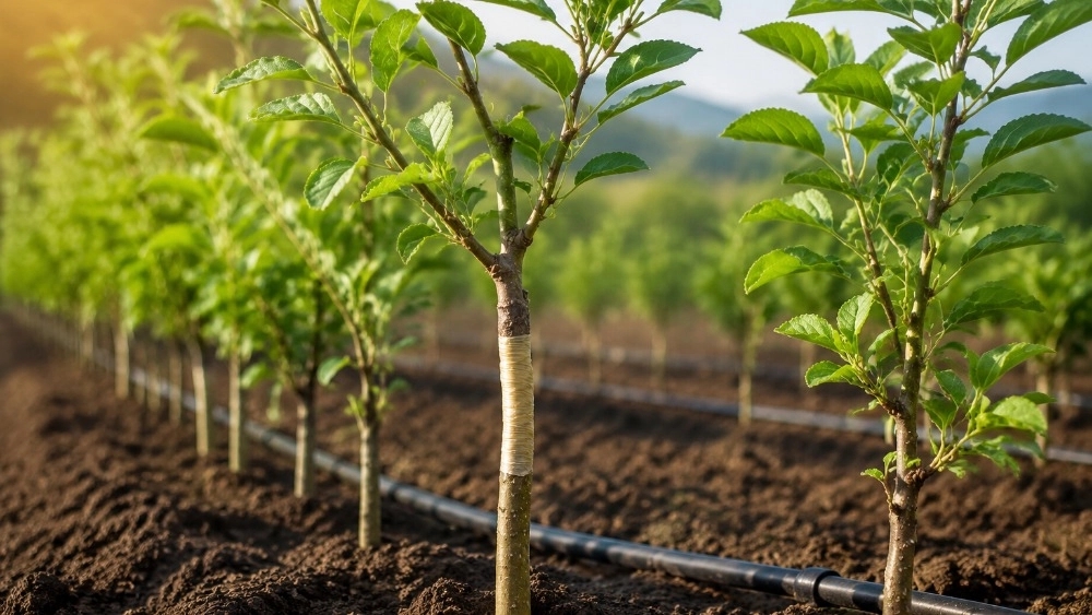 What is the difference between transplanted and vegetative seedlings?