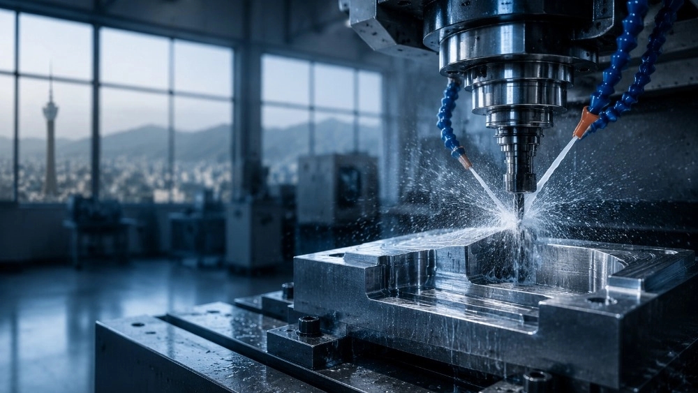 Manufacturing industrial parts with CNC milling in Tehran