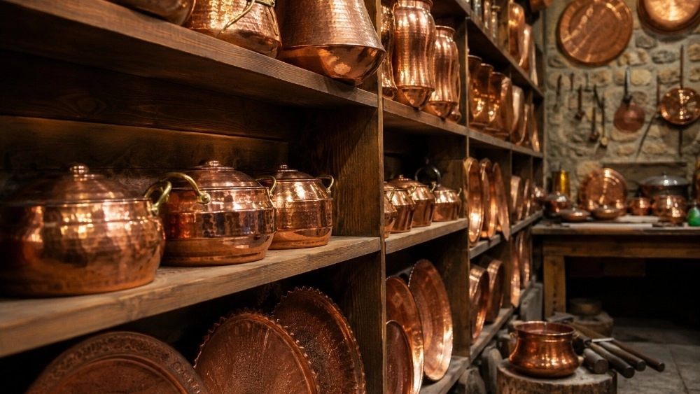 The best copperware production workshop in Zanjan