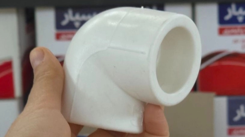 Pipes and fittings for the purchase of 90 degrees white elbow in Tabriz