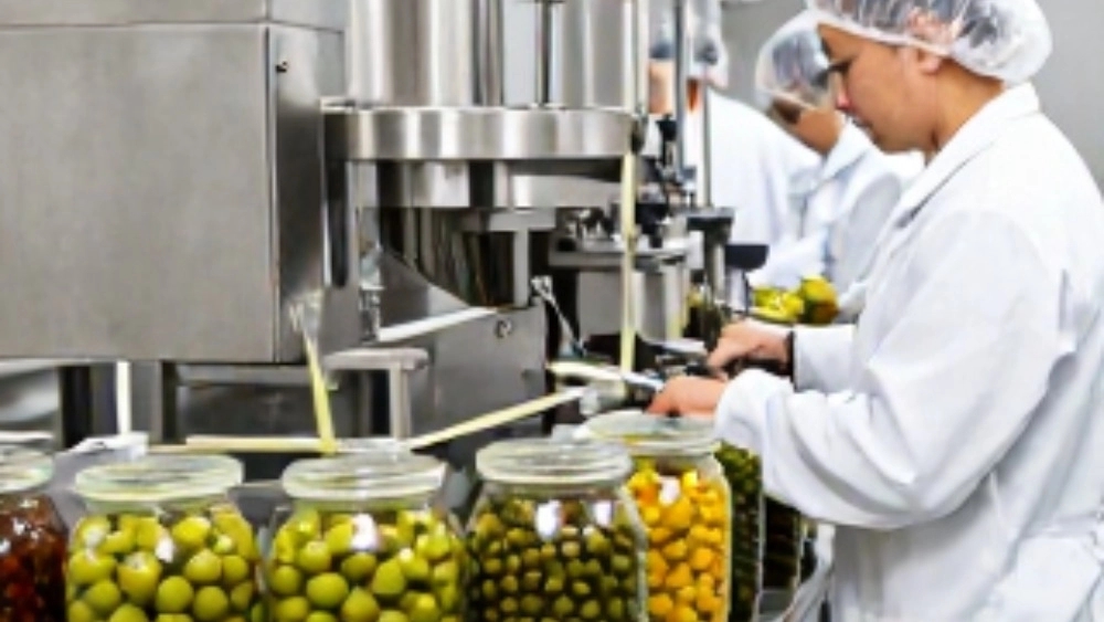 Health tips in the olive and pickle production line
