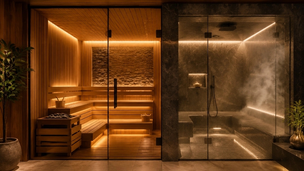 The price of building a dry and steam sauna in Tehran