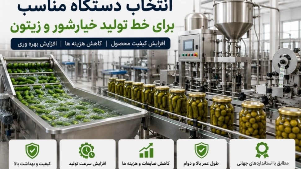 اختيار الماكينة المناسبة لخط إنتاج مخلل الخيار والزيتون