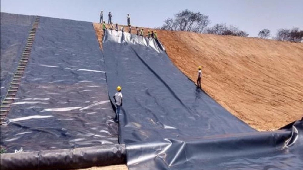Kanaan Company, sale of geomembrane agricultural water storage pond installation in Khoy Urmia