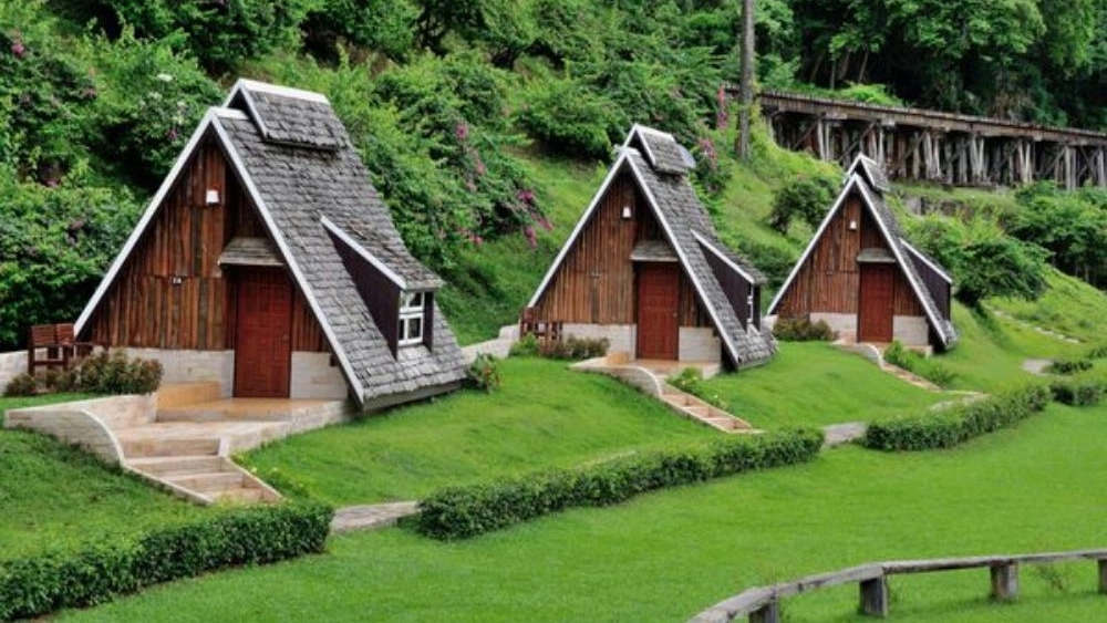 The cost of building a wooden hut in Rasht