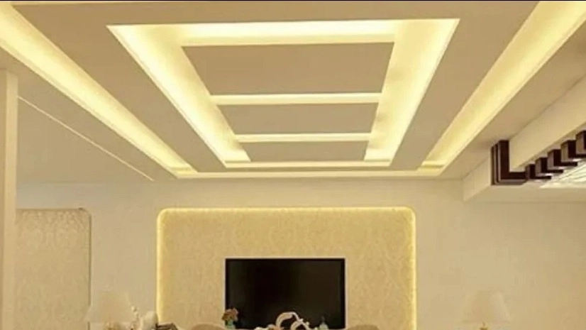 Afzali's Kenaf Kari, Azaran Chelik's false ceiling implementation and TV wall in Kerman