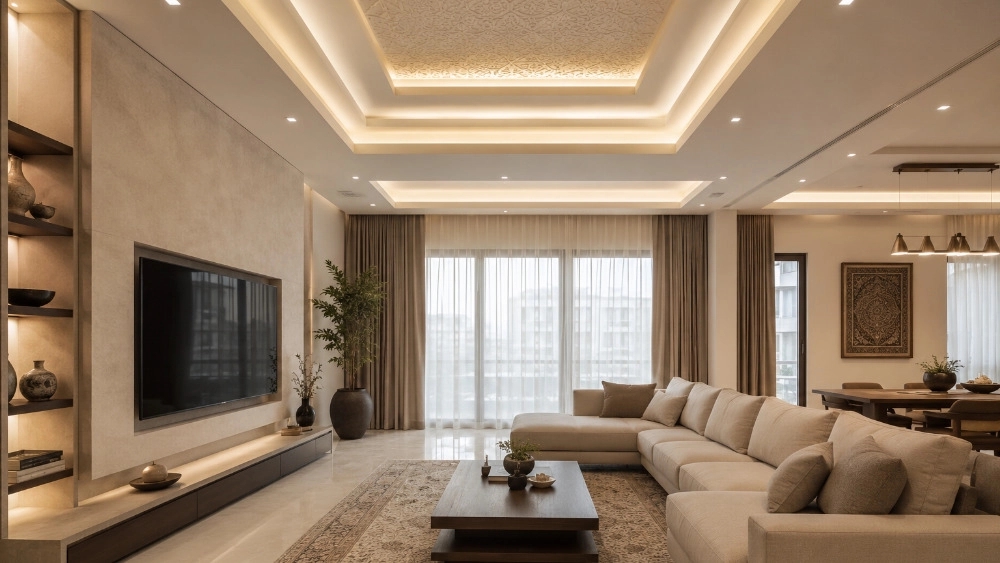 The interior design of the house and the implementation of konaf in Tabriz