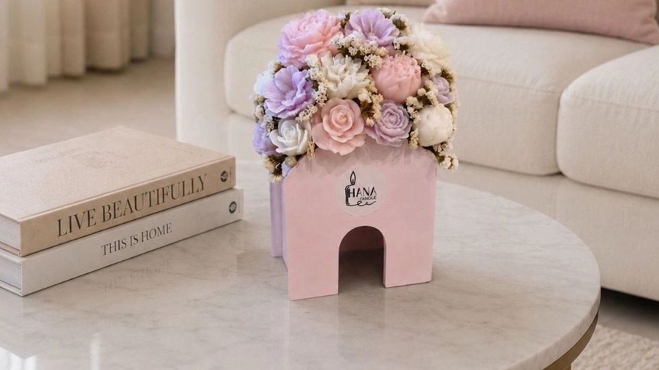 Hannah candle, training and selling special candles and artificial stone in Rasht