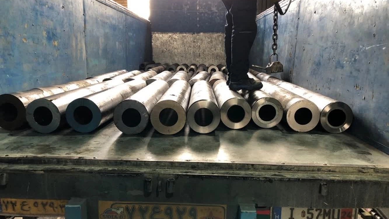 Specialized guardrail drilling with CNC machine in Tehran