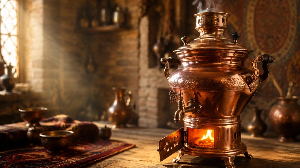 Direct purchase of firewood samovar from a production in Tabriz