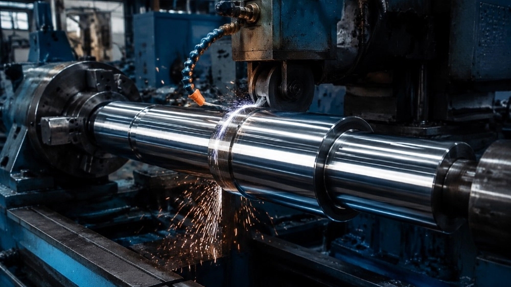 Restoration service of old shafts with hard chrome