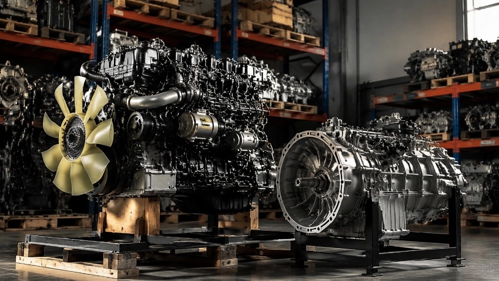 Selling Chinese truck engine and gearbox in Tehran
