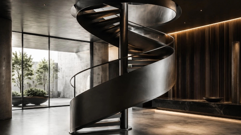 The specialized stages of making round metal stairs by Rezaei Industrial Group