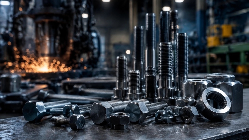 Production of screws, nuts and bolts in Tehran