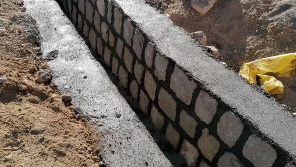 Implementation of a stone wall with Malon stone, a combination of beauty and resistance in Mashhad and all over the country