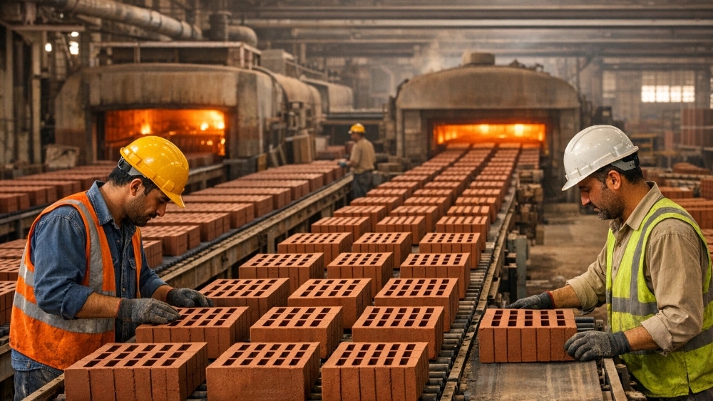 Direct purchase of bricks and pottery from Alavi factory in Isfahan