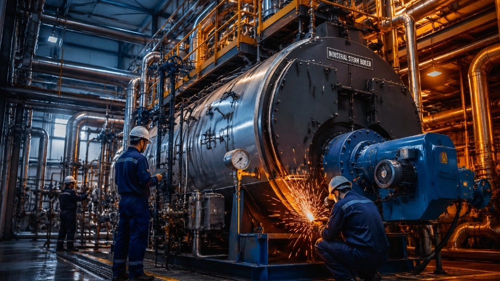 Industrial boiler repair services in Shiraz and Fars