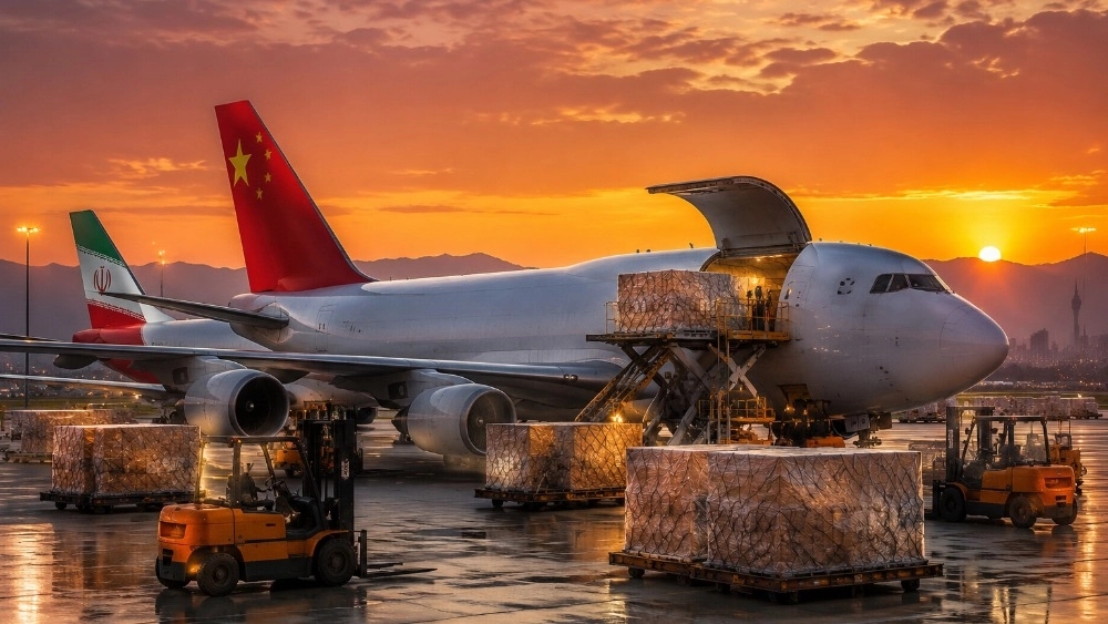 Air cargo from China to Iran with fast delivery and cargo security guarantee