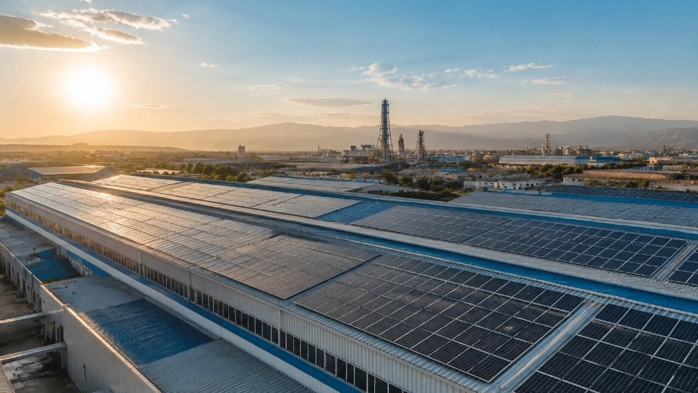 Industrial solar panel in Arak for factories and workshops