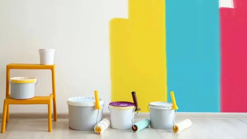 Habibi brothers building painting, building painting performance in Tabriz